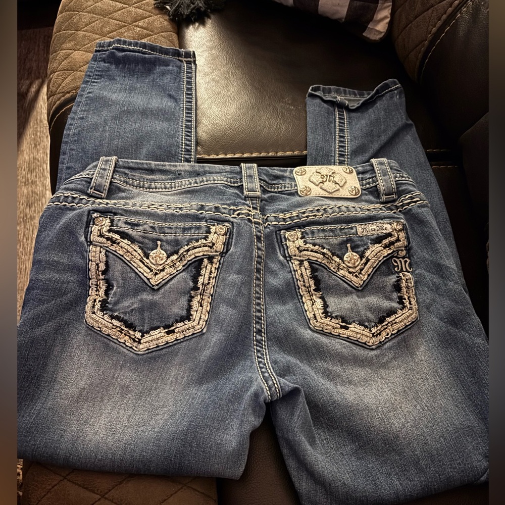 womens miss me jeans sz 30 mid rise easy ankle skinny